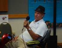 LENNY AT FLING IN CHAIR WHITE SHIRT & HAT