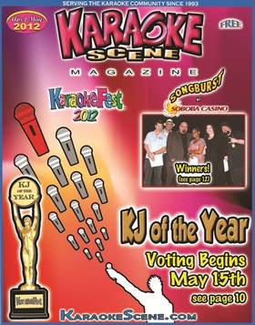Karaoke Scene Magazine Cover Apr/May 2012
