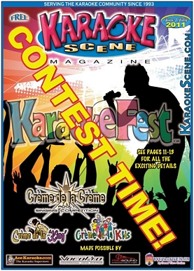 Karaoke Scene Magazine Cover June July 2011